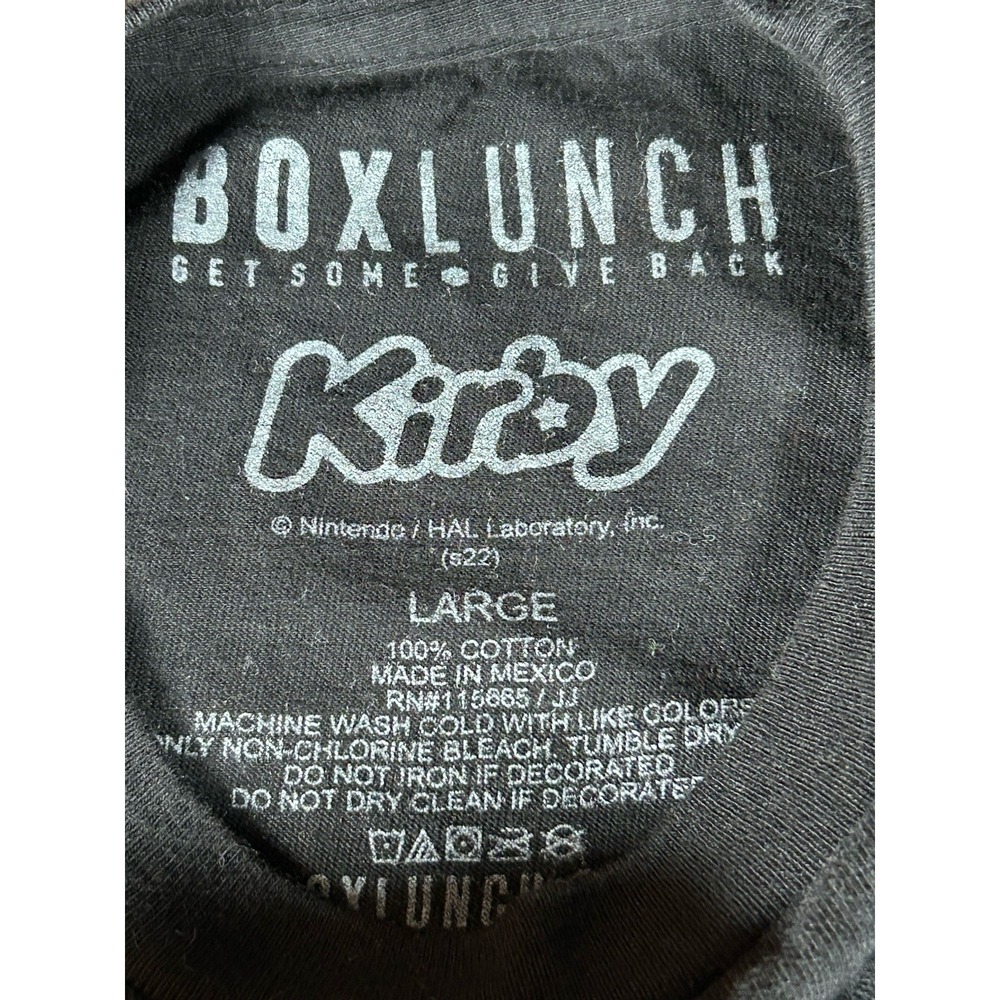 Nintendo Kirby Star Rod Women's Long Sleeve T-Shirt - BoxLunch‎ Exclusive Black - Picture 7 of 9
